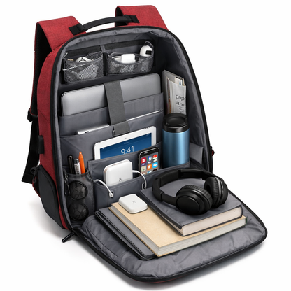 Sac à dos antivol unisexe avec Port USB – Élégant, sécurisé et pratique